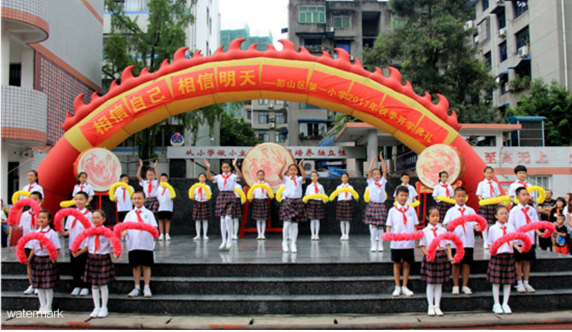 四川省眉山市彭山區(qū)第一小學(xué)動態(tài)人臉識別+翼閘